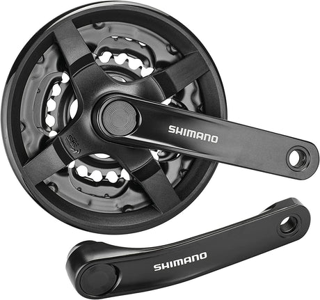 Shimano Tourney FC-TY301 Triple Chainset - 48/38/28T - Choose Crank Arm Length - Sportandleisure.com