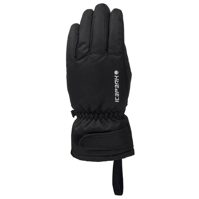 ICEPEAK Dino Junior Ski Snowboard Winter Sports Outdoor Waterproof Gloves Black - Sport & Leisure