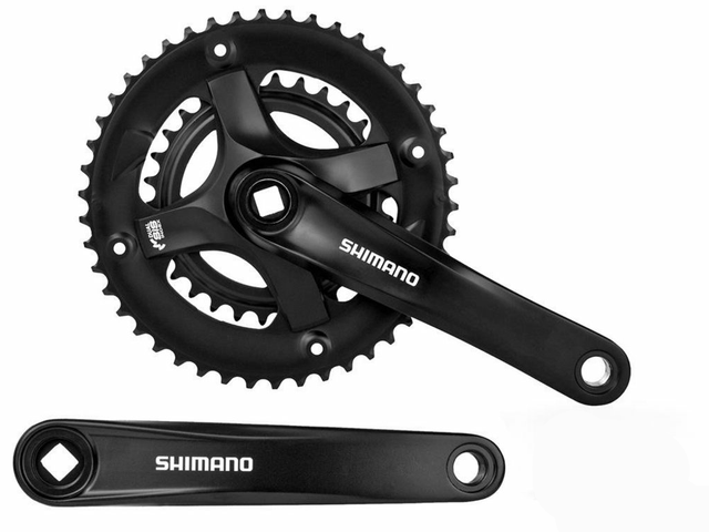 Shimano Tourney FC-TY501 Double Chainset - 46/30T - Sportandleisure.com