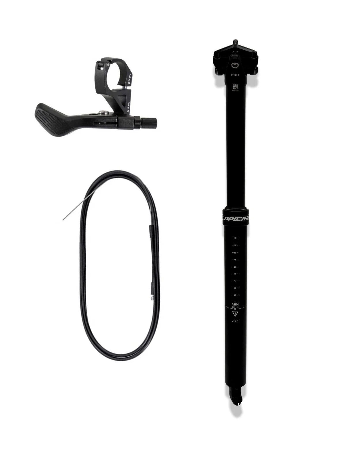 Lapierre x TranzX JD-YSP18 31.6mm Internal Route Dropper Post - Black - Sportandleisure.com