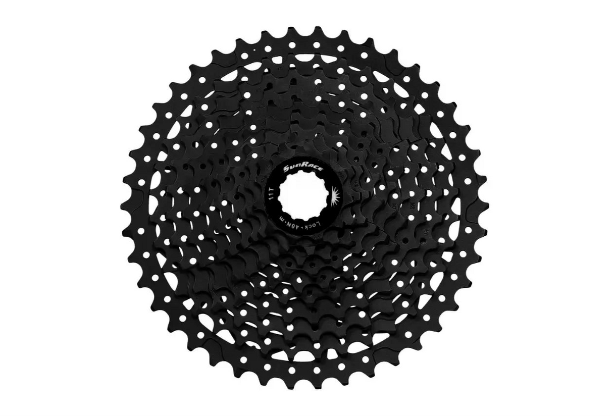 SunRace MS2 10 Speed Cassette - 11-42T - Black - Sportandleisure.com