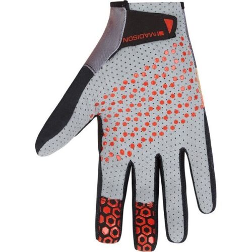 Madison Alpine Men's Cycling Gloves - Stripe Black / Golden Syrup - Small - Sportandleisure.com