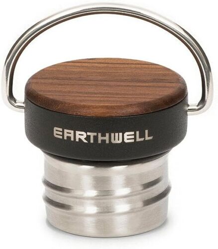 Earthwell Woodie Vacuum Bottle - Walnut Cap - 650ml - Sportandleisure.com