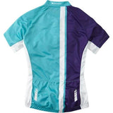 Madison Tour Women's Short Sleeve Jersey - Size 8 - Aqua Blue / Deep Purple - Sportandleisure.com