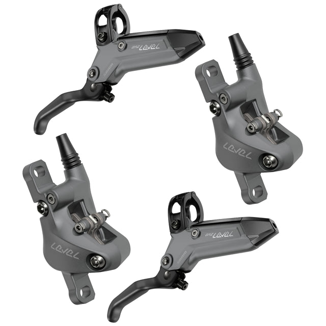 SRAM Level Bronze Stealth 2 Piston Disc Brake Set - Dark Polar - Sportandleisure.com