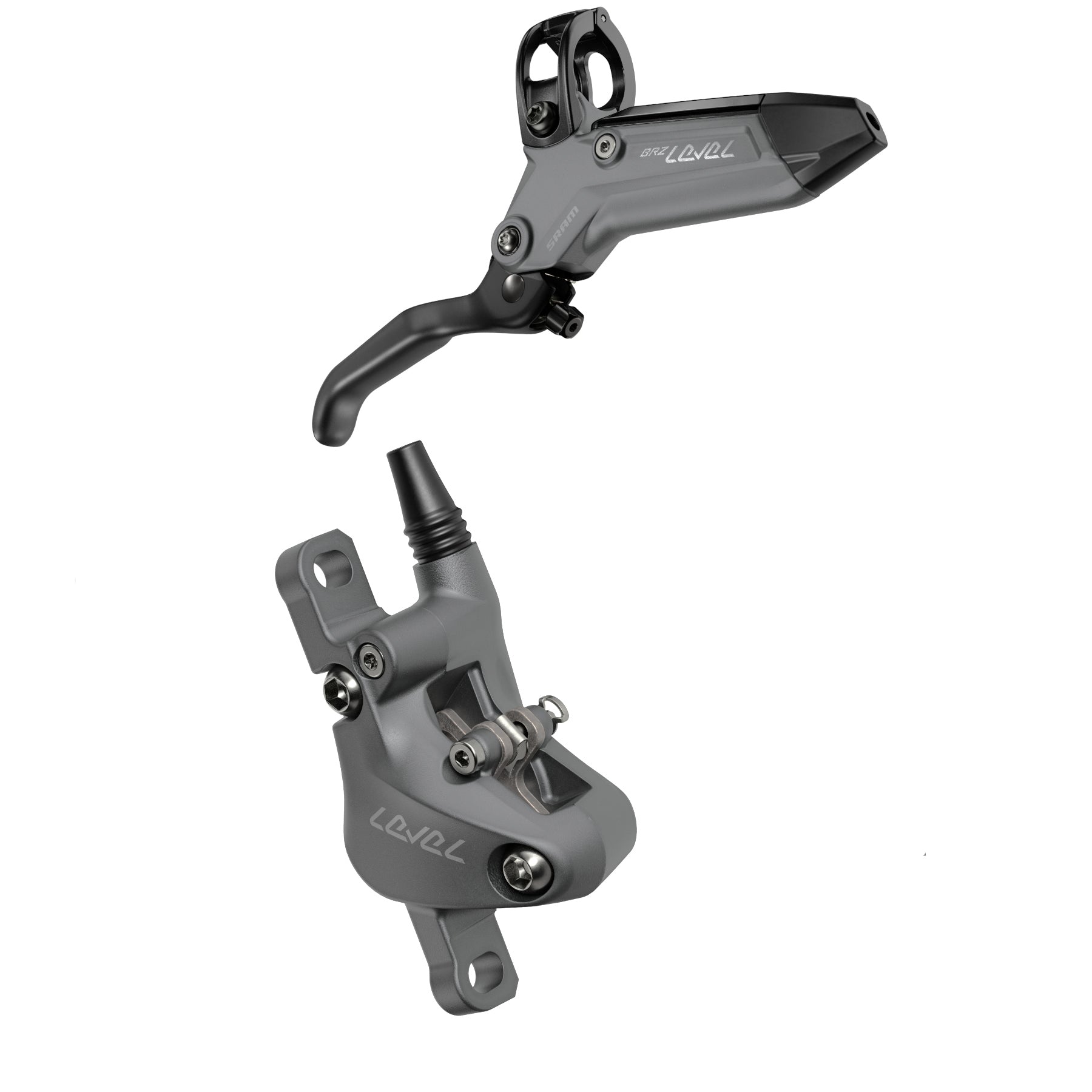 SRAM Level Bronze Stealth 2 Piston Disc Brake Set - Dark Polar