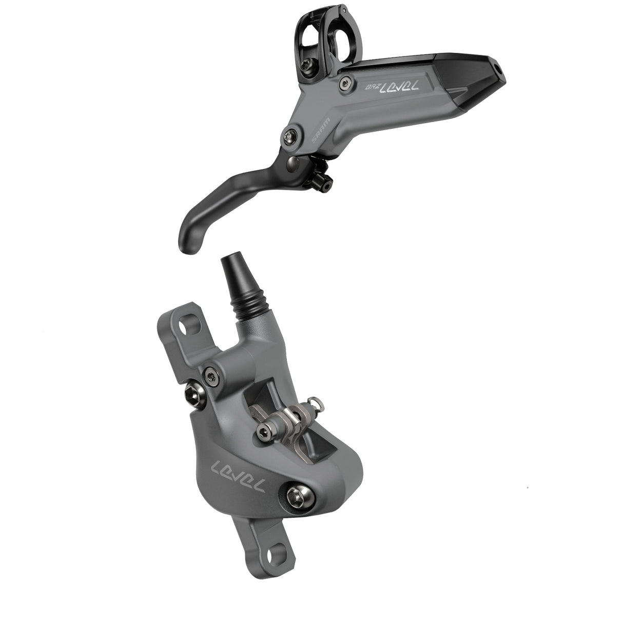 SRAM Level Bronze Stealth 2 Piston Disc Brake Set - Dark Polar - Sportandleisure.com