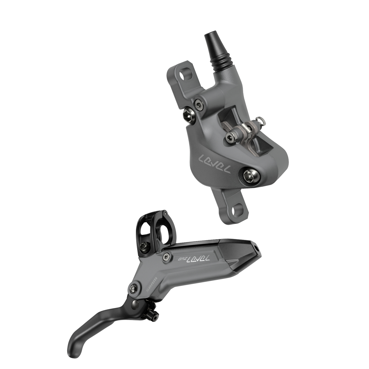 SRAM Level Bronze Stealth 2 Piston Disc Brake Set - Dark Polar - Sportandleisure.com