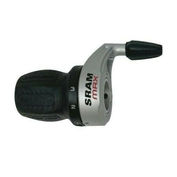 SRAM MRX 8 x 3 Speed Gripshift Shifter Set - Silver - Including Gear Cables - Sportandleisure.com (6968040095898)