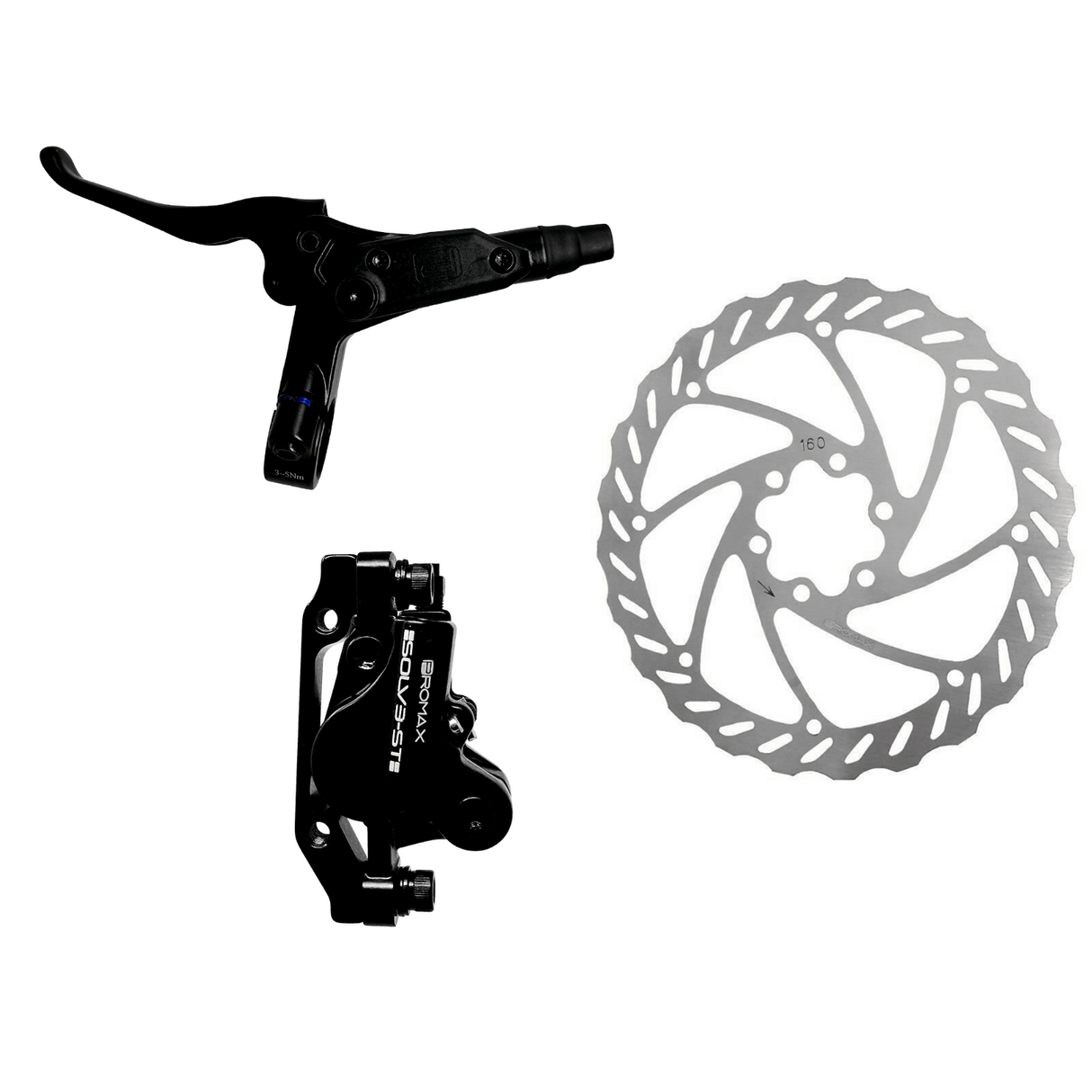 Promax Solve ST Hydraulic Junior Disc Brake Set  - 1200mm + 650mm Hose - EU Spec - Sportandleisure.com