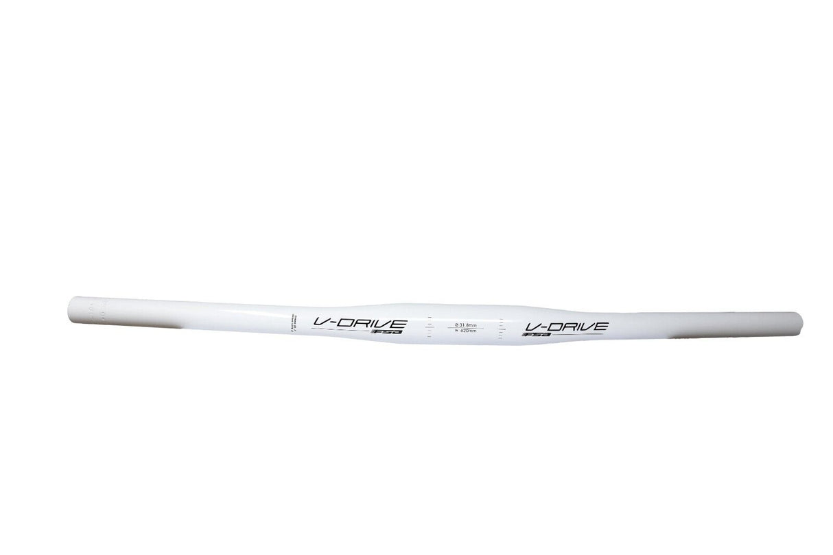 FSA V-Drive 620mm Low Riser MTB Handlebar White Sport
