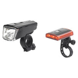 XLC Titania Comp Front & Rear Light Set - USB Rechargeable - CL-S16 - Sportandleisure.com