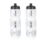 2 x XLC Bio Renewable Water Bottles - 750ml - Clear - WB-K04 - Sportandleisure.com