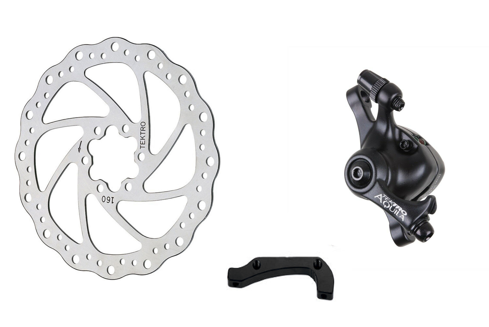 Tektro Aquila Mechanical Disc Brake Caliper With 160mm Wave Rotor Ad Sportandleisure