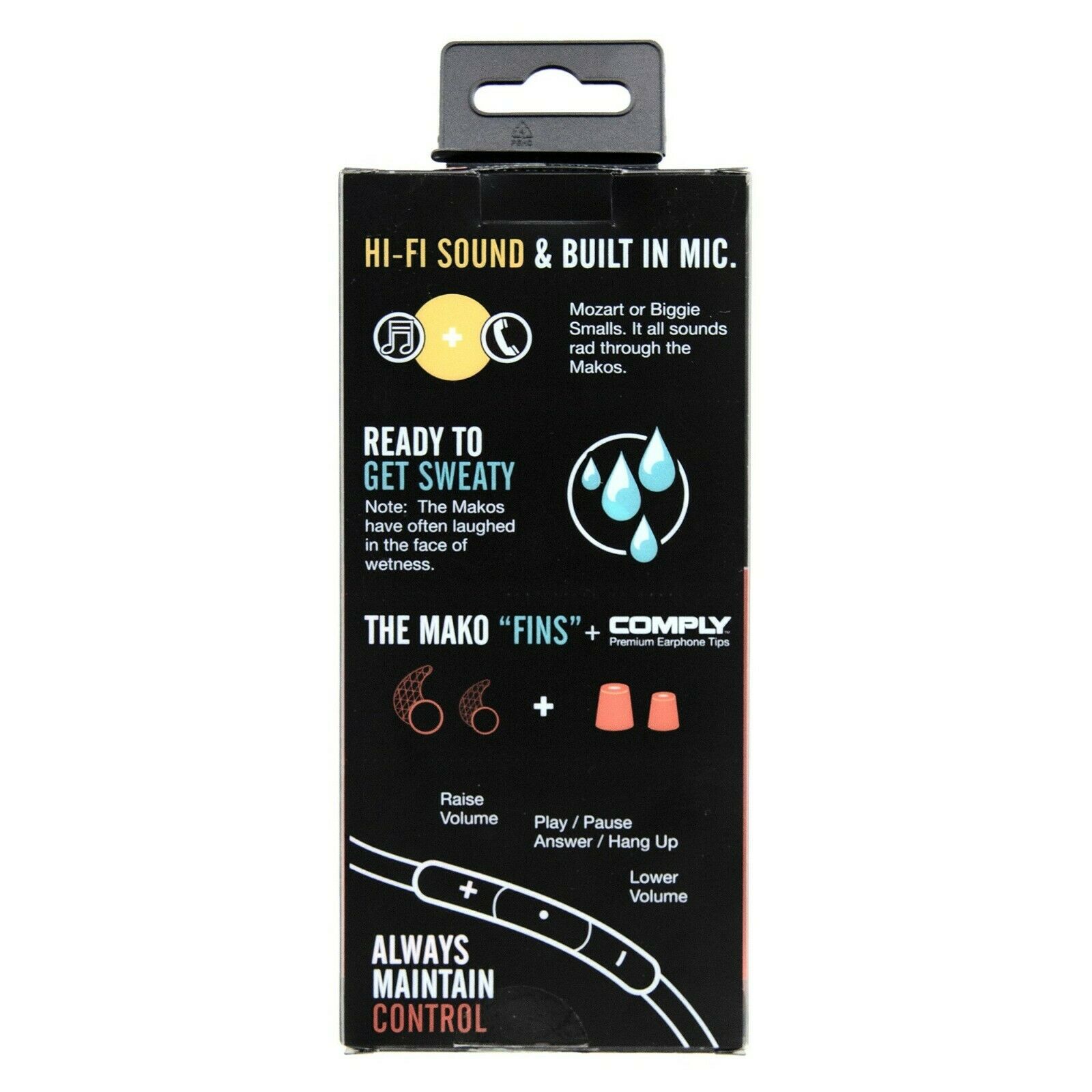 Outdoor Tech Makos Earbuds - Sweatproof Sports Earphones - Black / Grey Or Red - Sportandleisure.com (7062395551898)