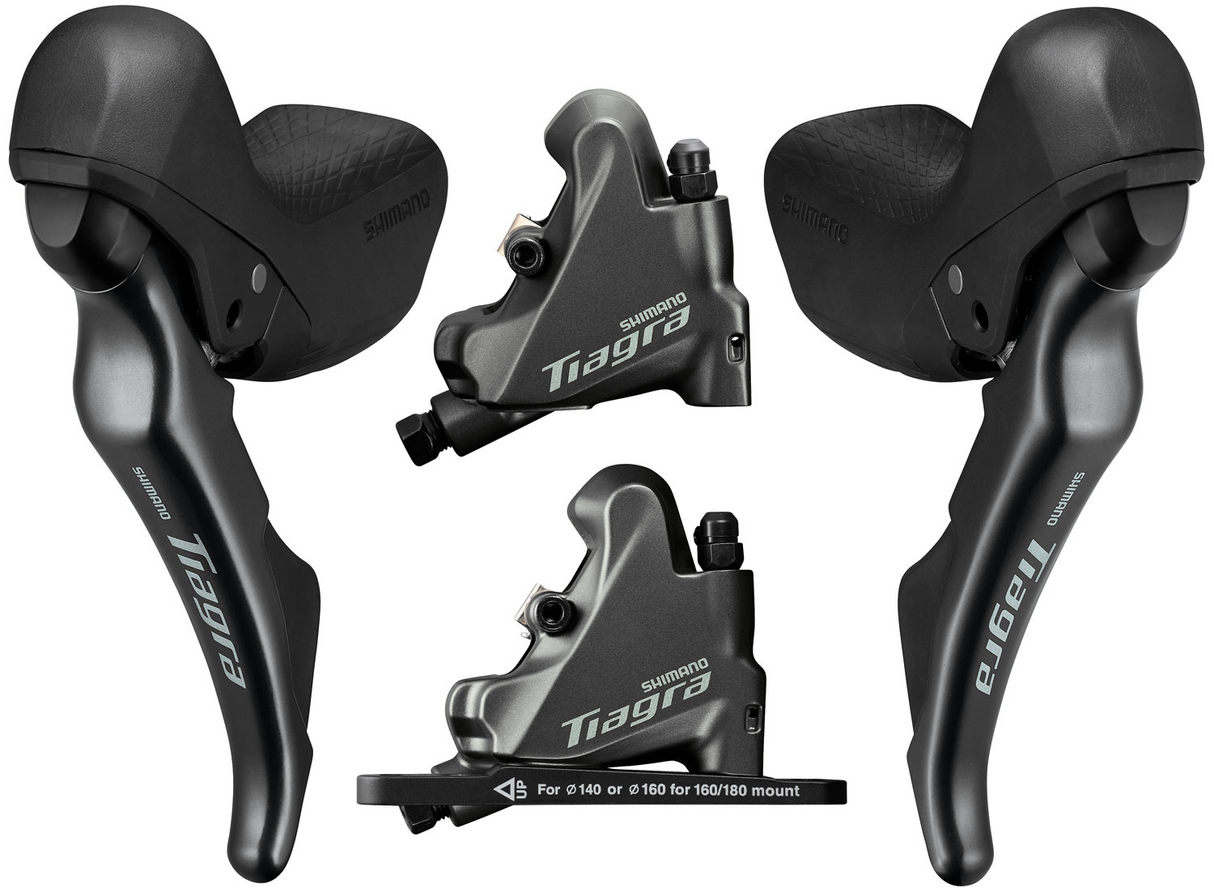 Shimano Tiagra ST 4720 10S Hydraulic Shifter Set BR 4770 Flat Mount Disc Brake