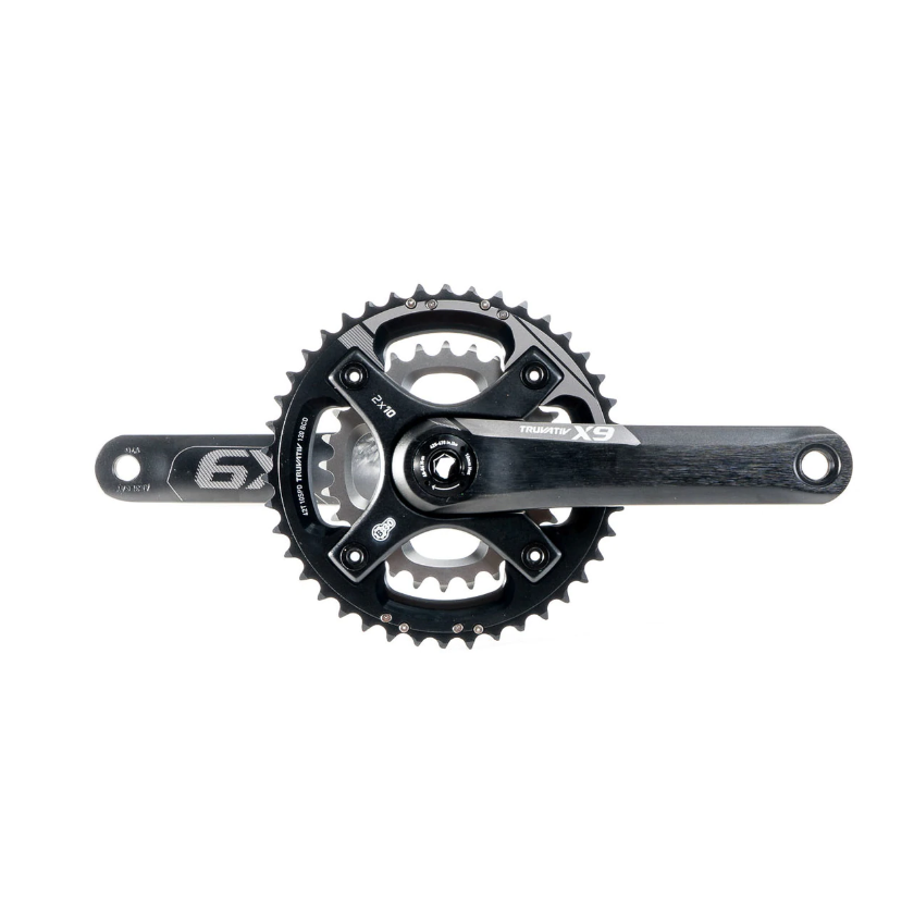 Truvativ X9 2 x 10 Speed Chainset 38 24t BB30 Black