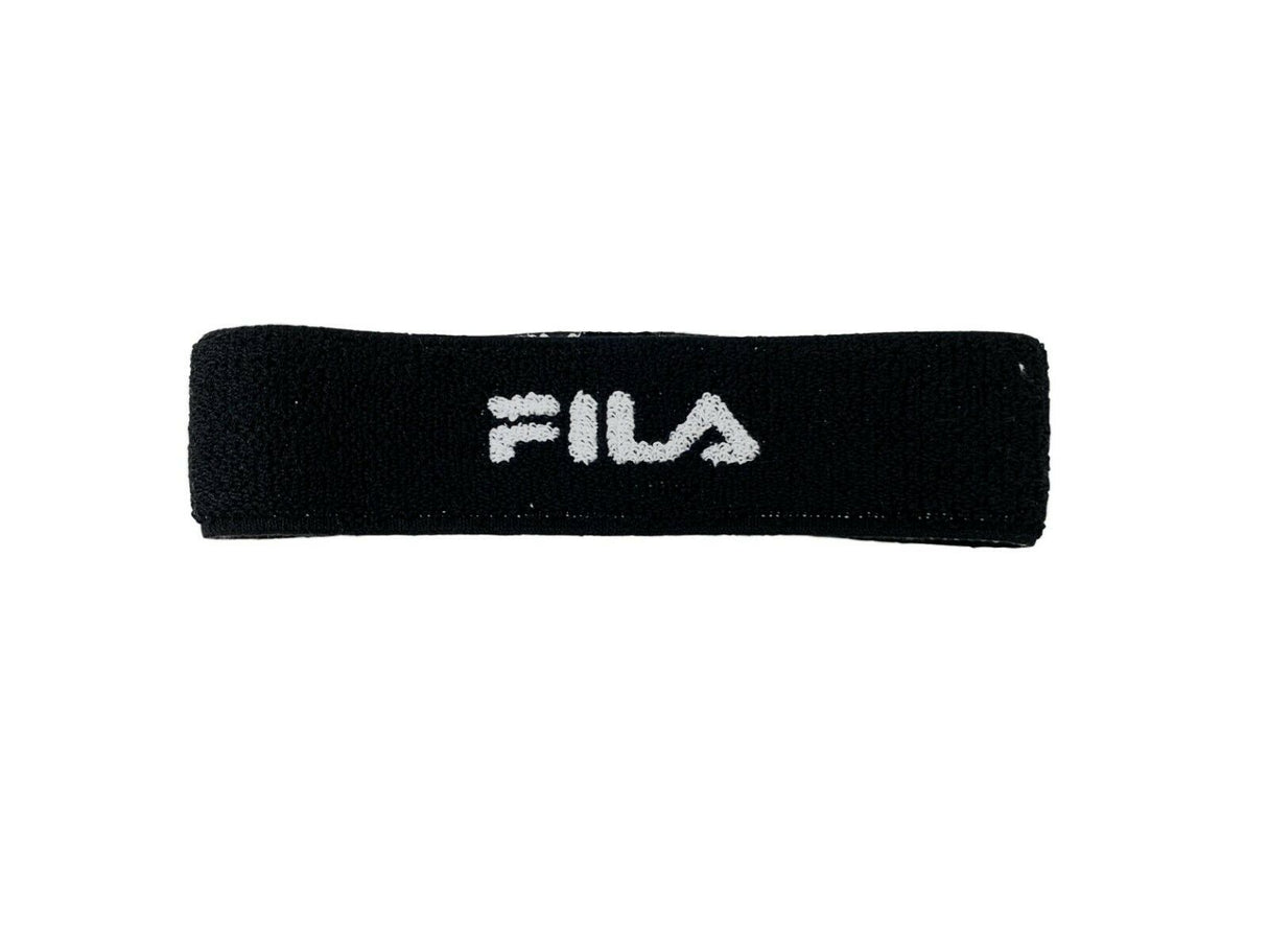 Fila Sports Headband / Sweatband - Black With White Logo - Unisex - Sportandleisure.com (6967997005978)