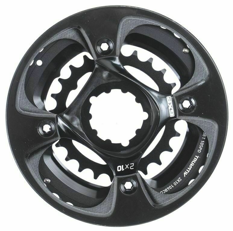 SRAM X0 GXP Double 10 Speed Chainring with AM Guard 4 Bolt – Black - Sportandleisure.com (6968083054746)