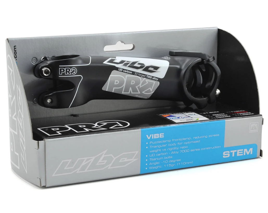 PRO Vibe Carbon Stem - 130mm - 31.8mm - Carbon Black - Sportandleisure.com (6967876944026)