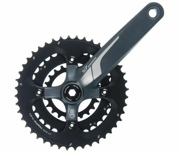 SRAM X7 3 x 10 Speed Chainset - BB30 - 44-33-22T - 175mm Arms - Storm Grey - Sportandleisure.com (6967991795866)