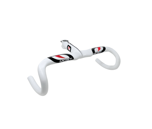 Pinarello Most Talon1K Carbon Handlebars With Integrated Stem 420/130mm - White - Sportandleisure.com (7018138534042)