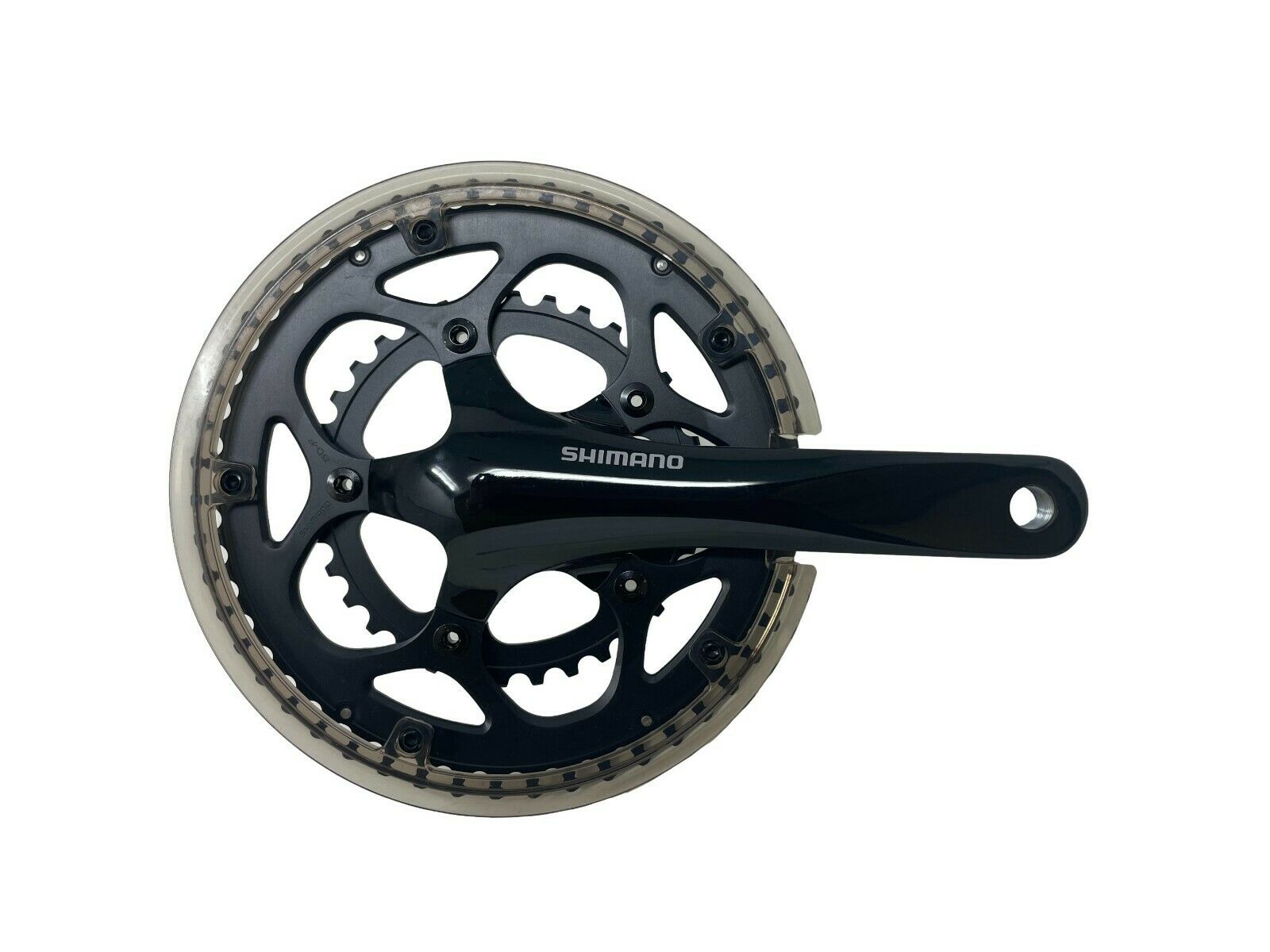Shimano FC-4550 10 Speed Compact 50/34T Chainset - 170mm Inc Chain Guard - Black - Sportandleisure.com (6968076566682)
