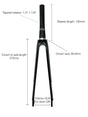 Aero Carbon Road Bike Fork - 700c - Tapered Carbon Steerer 1.5 - 1.1/8" - Black - Sportandleisure.com (6967884939418)