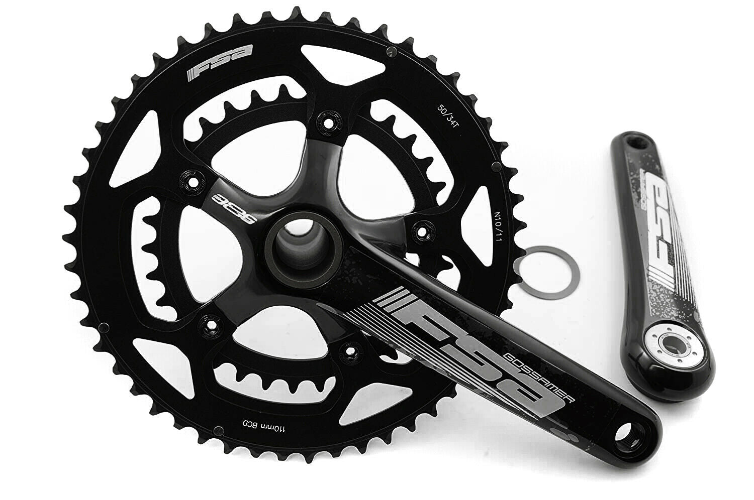 FSA Gossamer PRO Compact 50/34t Chainset - BB386EVO - 172.5