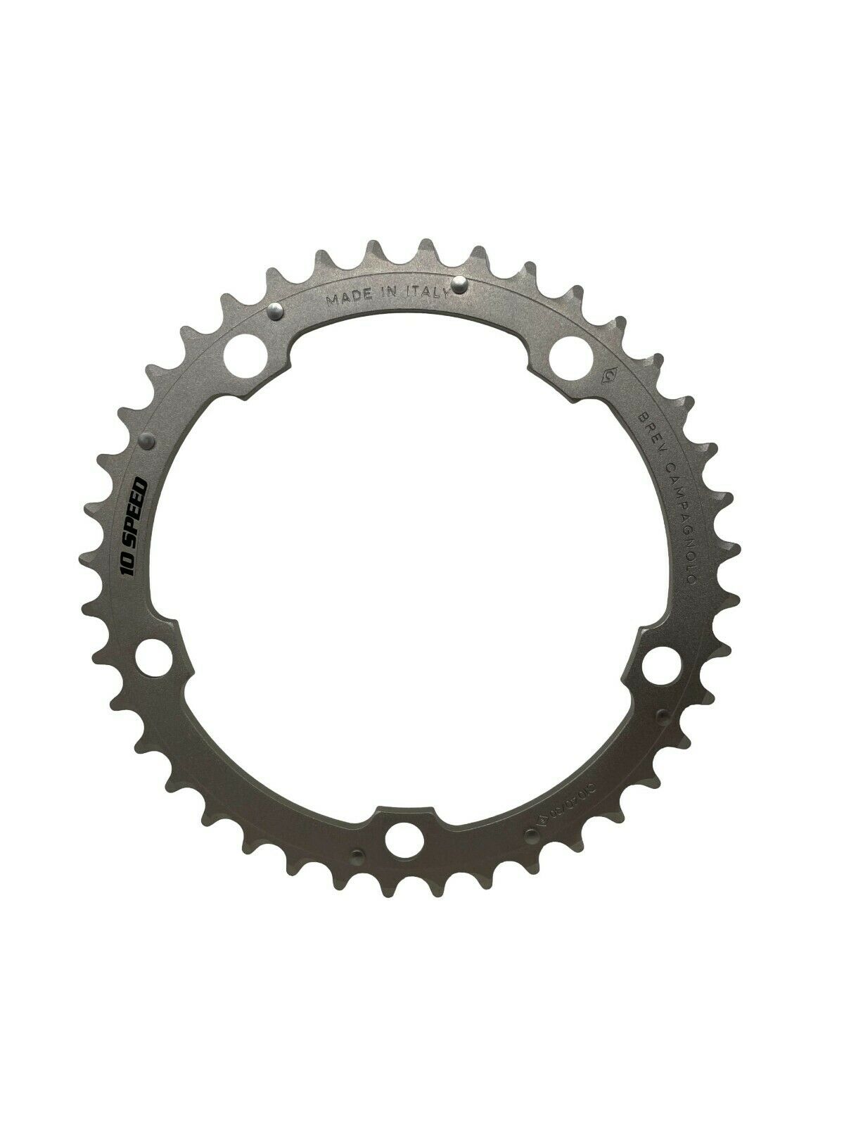Campagnolo Record 10 Speed 40T Triple Chain Ring - FC-RE140 - Silver - Sportandleisure.com (6968112611482)