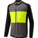 Madison Sportive Youth Long Sleeved Thermal Jersey-  Age 9 - 10 - Yellow / Black - Sportandleisure.com
