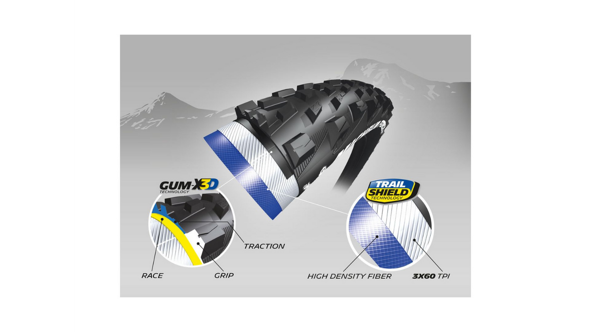 Michelin Force AM MTB Tyre 29 x 2.35 622 58 Tubeless Ready Sportandleisure