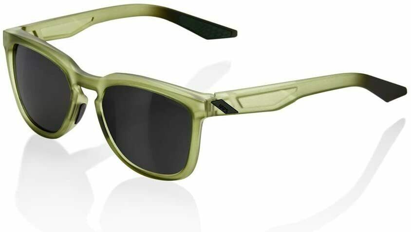 100% Hudson Sunglasses Matte Translucent Olive Slate - Black Mirror Lens - Sportandleisure.com (7075177529498)