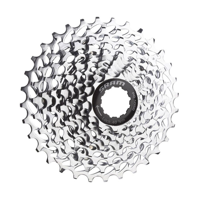 SRAM PG1050 10 Speed Cassette - 12-26T - Silver - Sportandleisure.com