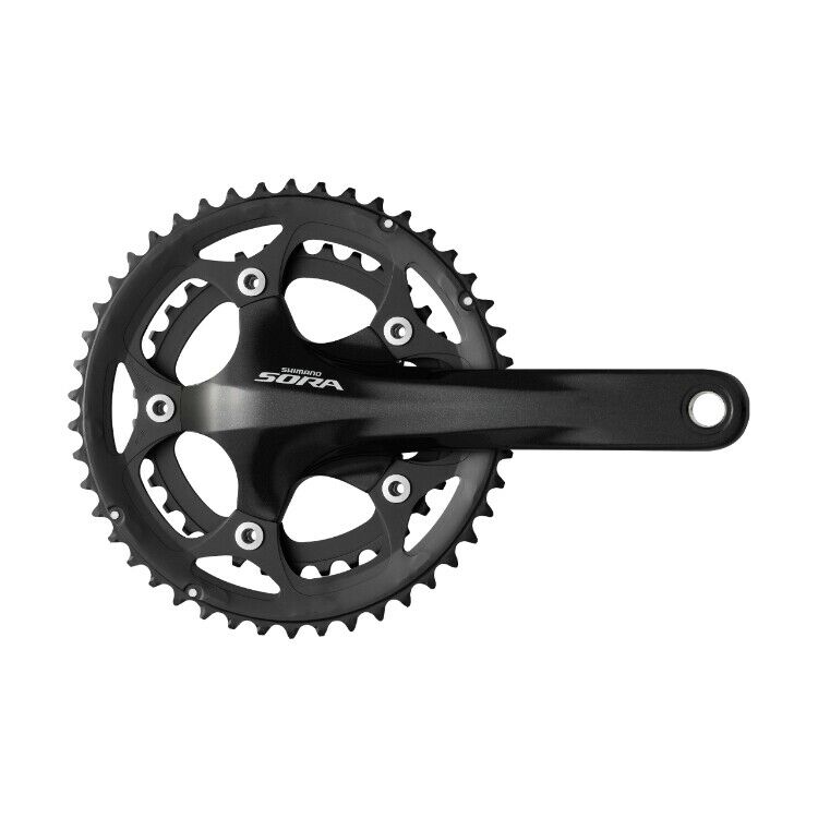 Shimano Sora FC-3550 9 Speed Compact Chainset - 50/34T - 170mm Arm - Black
