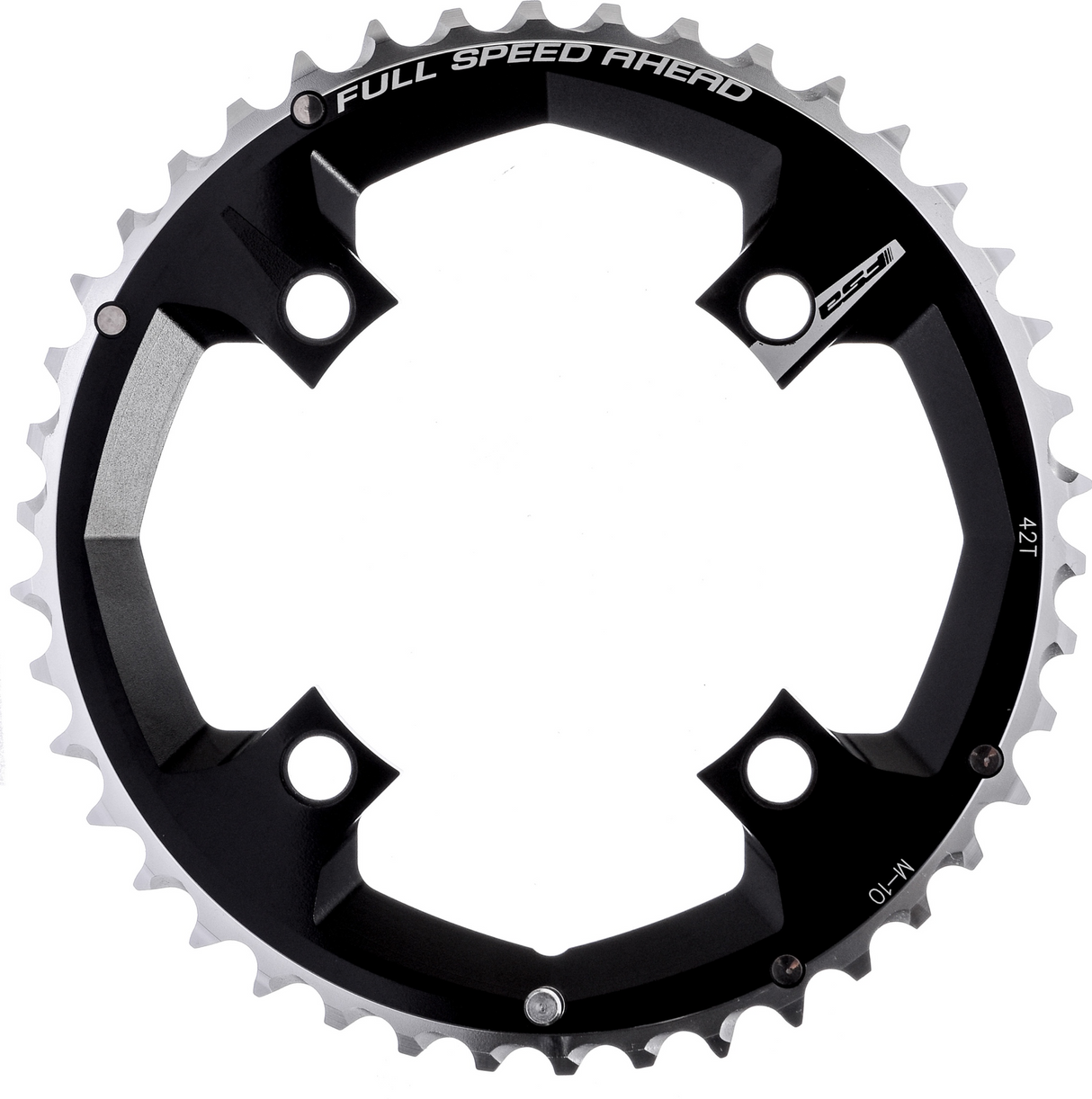 FSA Super Alloy 10 Speed 42t M-10 Chainring - 104mm BCD - Black - Sportandleisure.com