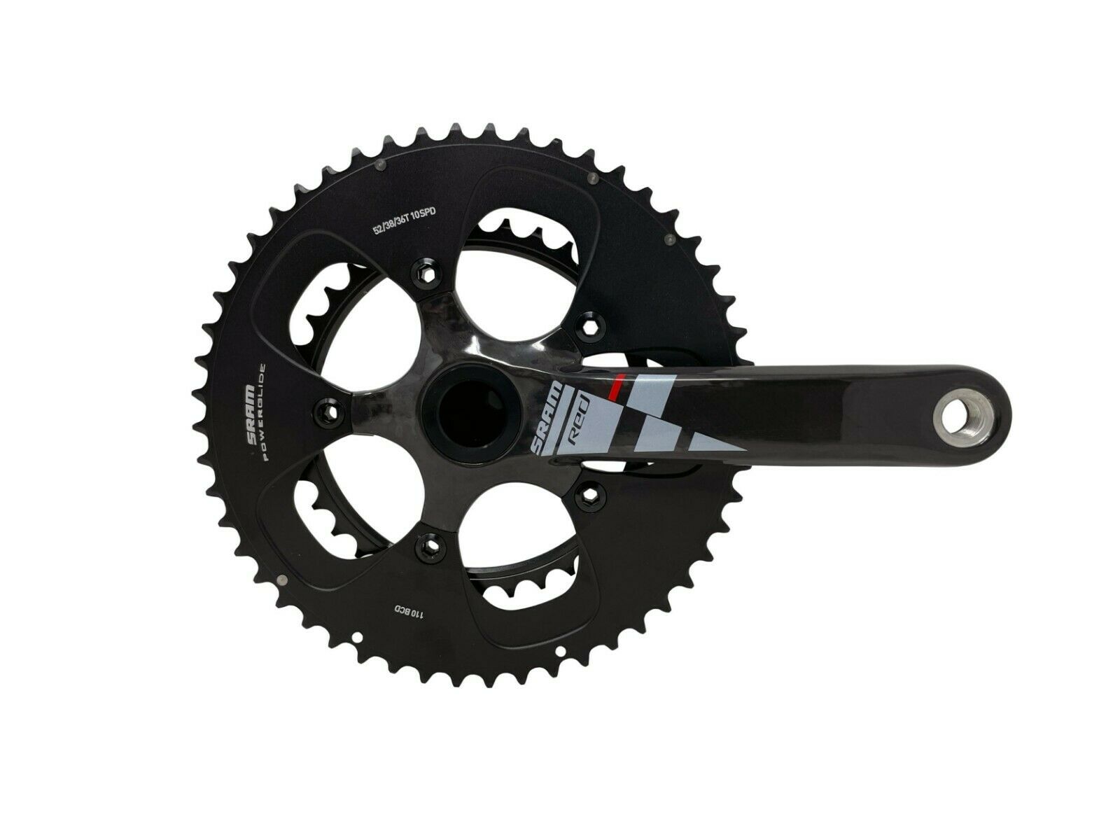 Sram RED 10 Speed Carbon Crank Set BB30 52T 36T 10 Speed Black