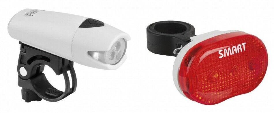 Smart 3 LED Front & Rear Bicycle / Bike Light Set - Water Resistant - Sportandleisure.com (6968034197658)