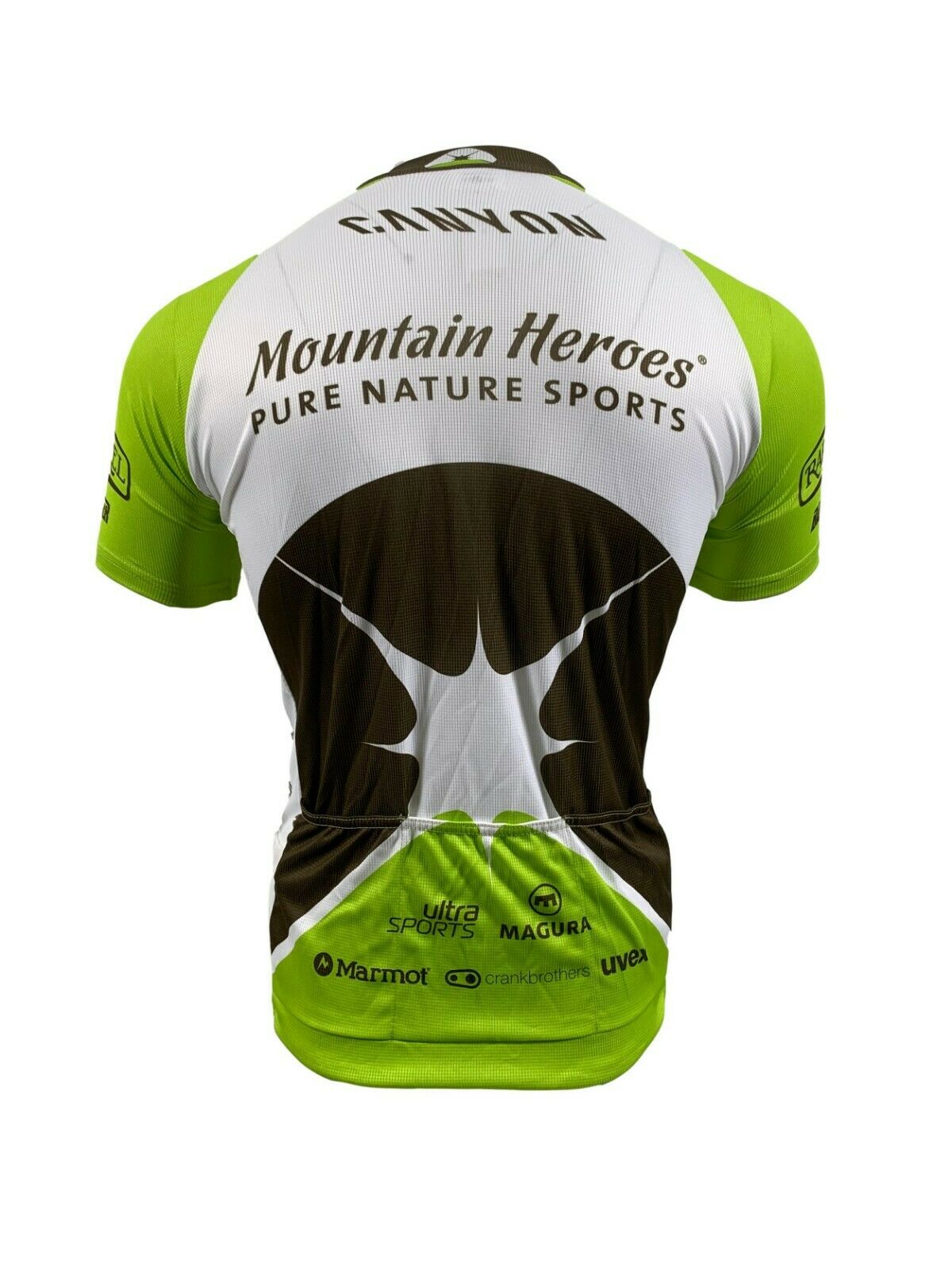 Mountain Heroes Ladies Team Jersey By Bioracer - White / Green / Brown - Medium - Sportandleisure.com (6968106778778)