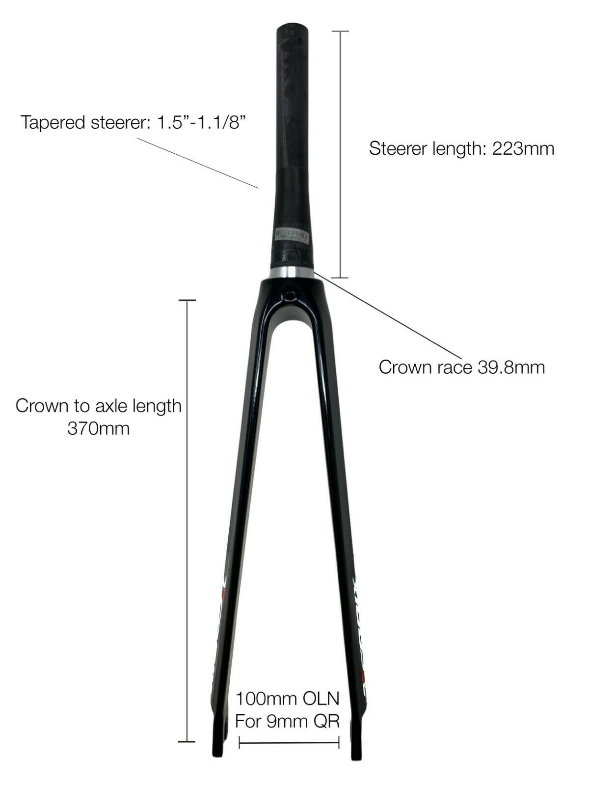 Crown race best sale tapered fork