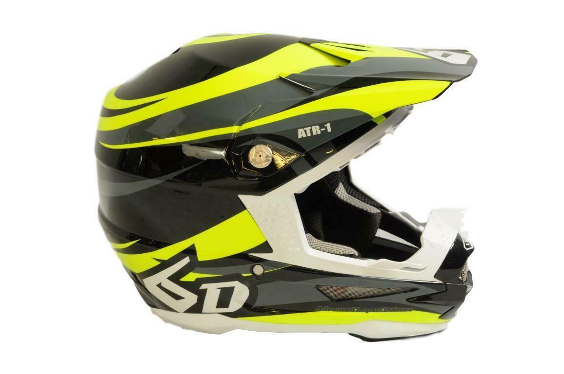 6D ATR-1 Flo Moto-X / Motocross Helmet - XL – Black / Neon Yellow - Sportandleisure.com (6968031150234)
