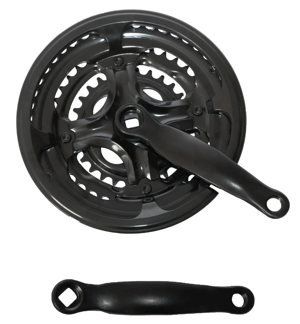 Prowheel Triple MTB Chainset 152mm Crank Arm 28T 38T 48T Squ Sportandleisure