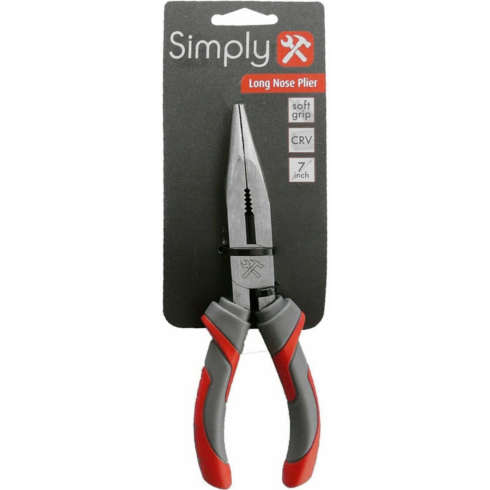 7 Inch Long Nose Pliers With Cutter - Soft Grip Handle - By Simply Tools - Sportandleisure.com (6968004608154)