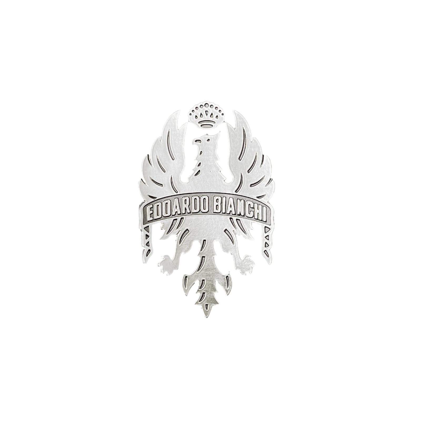 Bianchi Head Badge / Frame Badge - Silver