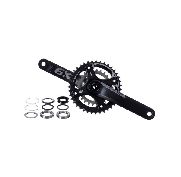 Truvativ X9 2 x 10 Speed Chainset 38 24t BB30 Black