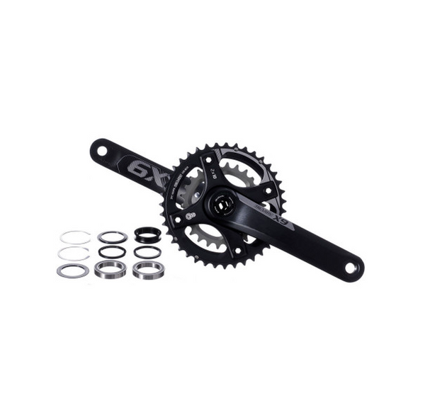 Truvativ X9 2 x 10 Speed Chainset - 38/24t - BB30 - Black