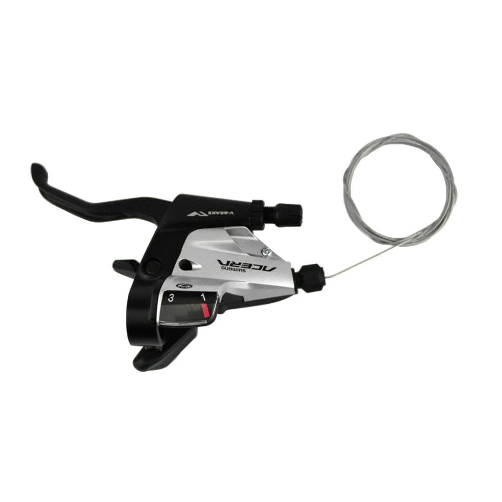 Shimano Acera ST-M390 3 Speed EZ Fire Pod Shifter & Brake Lever - Silver - Left - Sportandleisure.com (6968091082906)