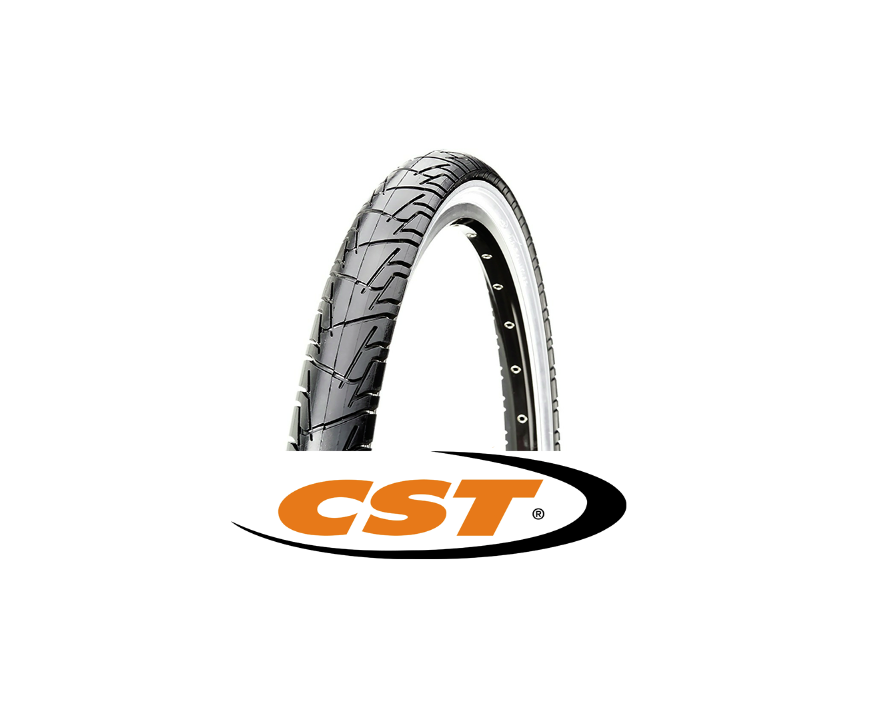 CST C1218 Cruiser Tyre - 26 x 2.125 - For MTB / City Bikes - Black & White - Sportandleisure.com (6968097177754)