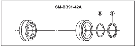 Shimano SM-BB91-41A Spacer 2.5mm - Sportandleisure.com (6967974822042)