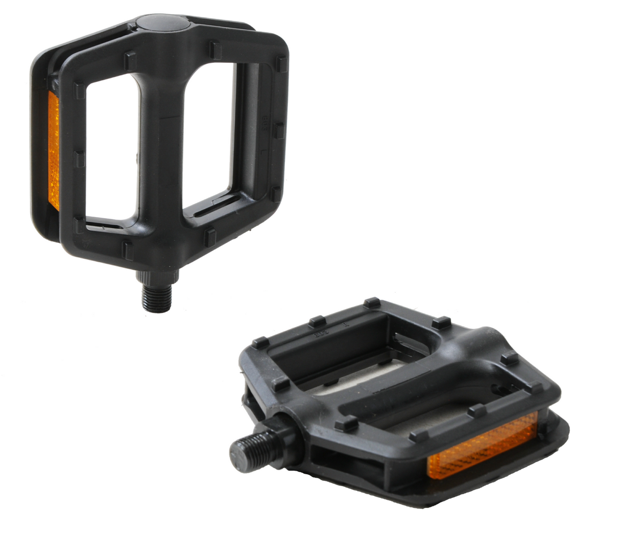 vp 536 pedale VP-501 Flat Studded Alloy MTB Platform Pedals - Black